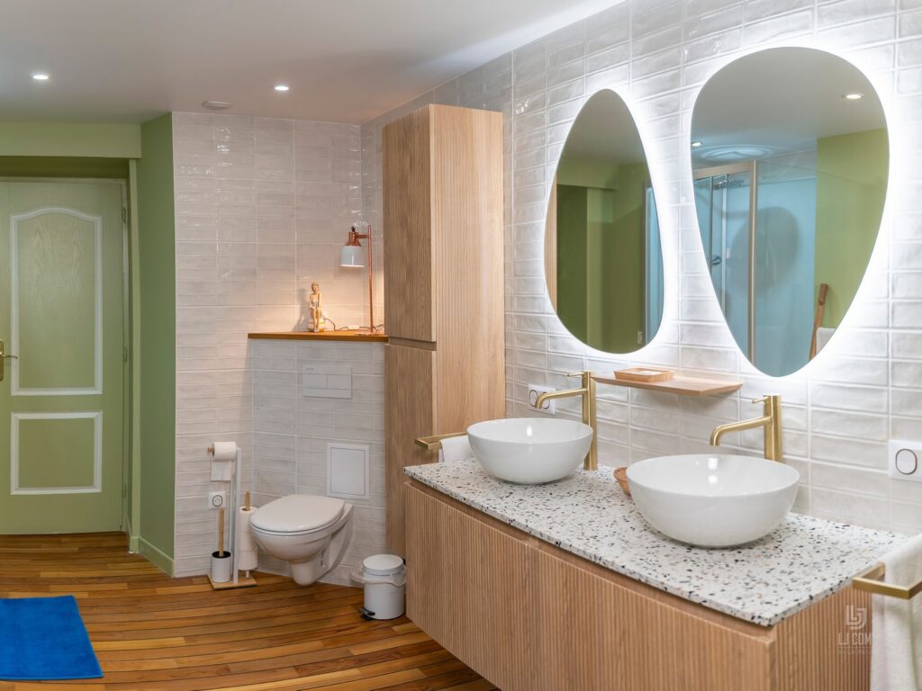 Salle de bain Gite le Mont Blanc Champagne Baradon Michaudet (2)